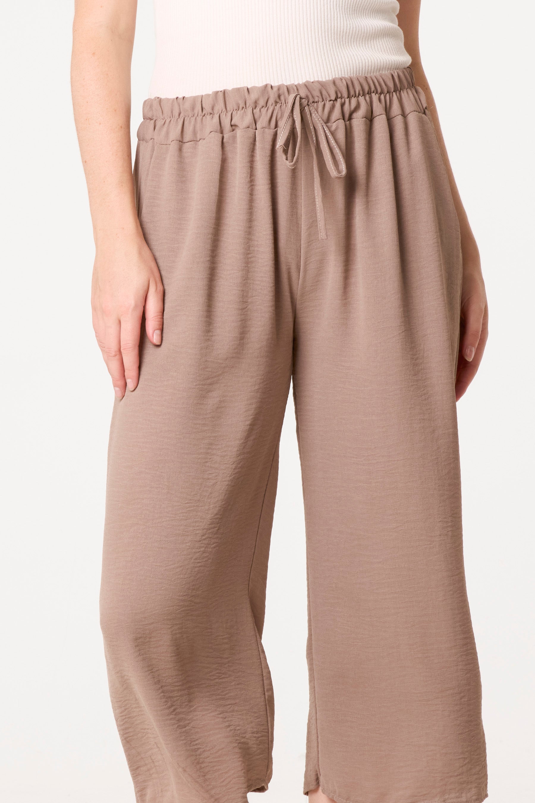 Essential Capri Wide Leg Trousers
