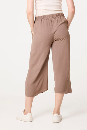 Essential Capri Wide Leg Trousers