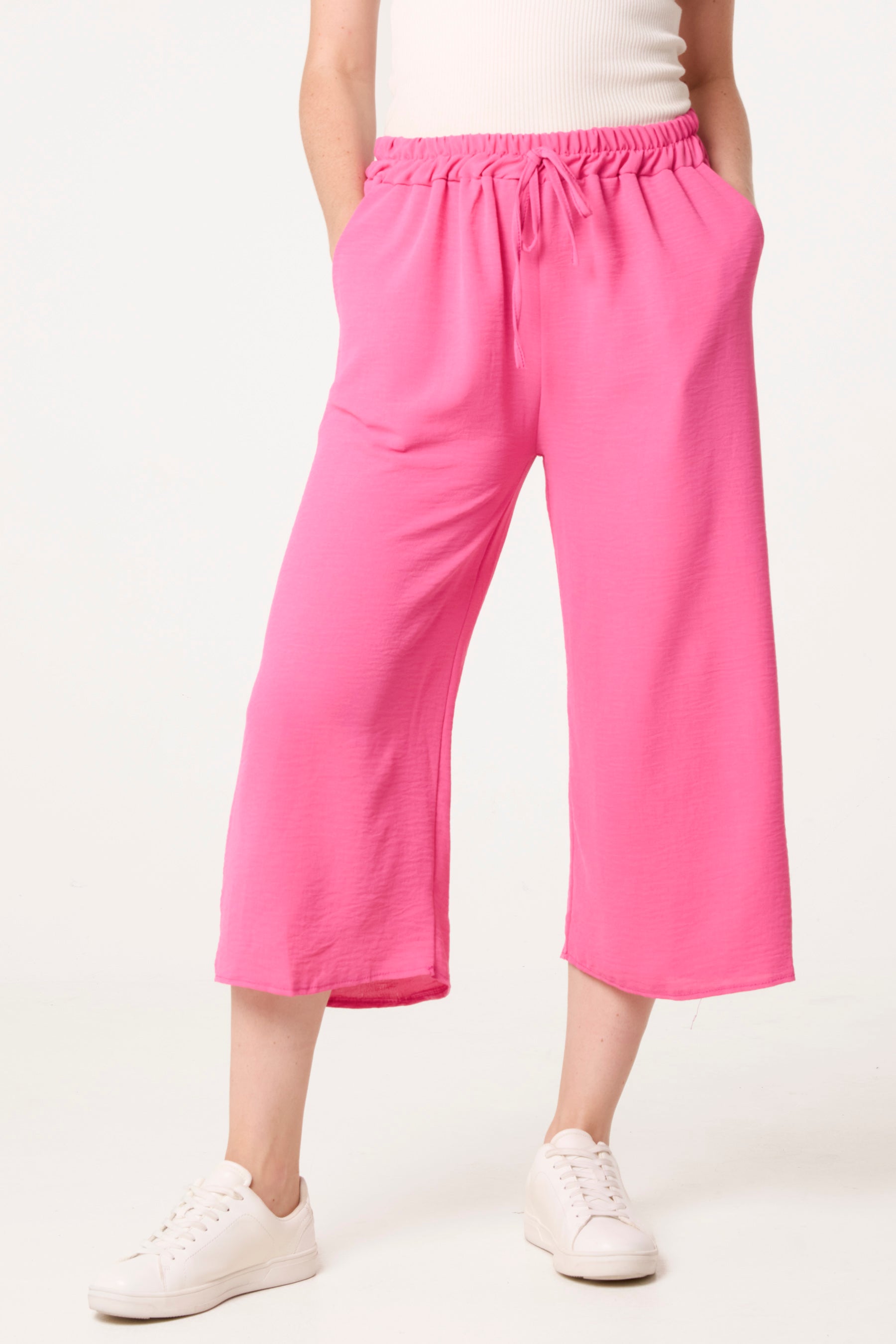 Essential Capri Wide Leg Trousers