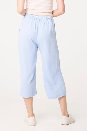 Essential Capri Wide Leg Trousers