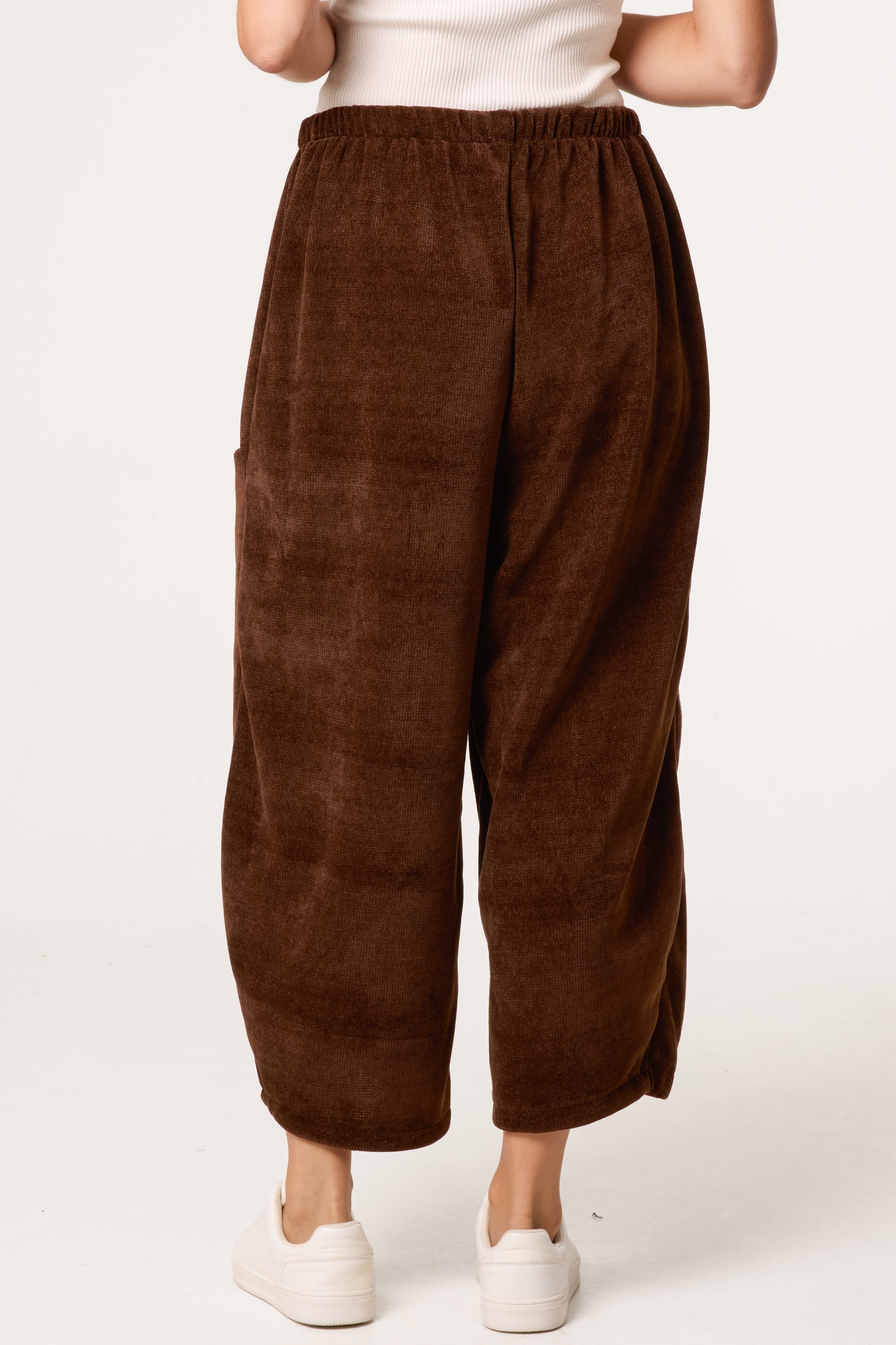 Barrel Chenille Feel Trousers