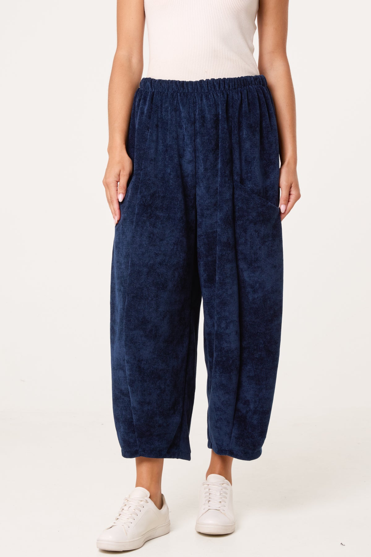 Barrel Chenille Feel Trousers