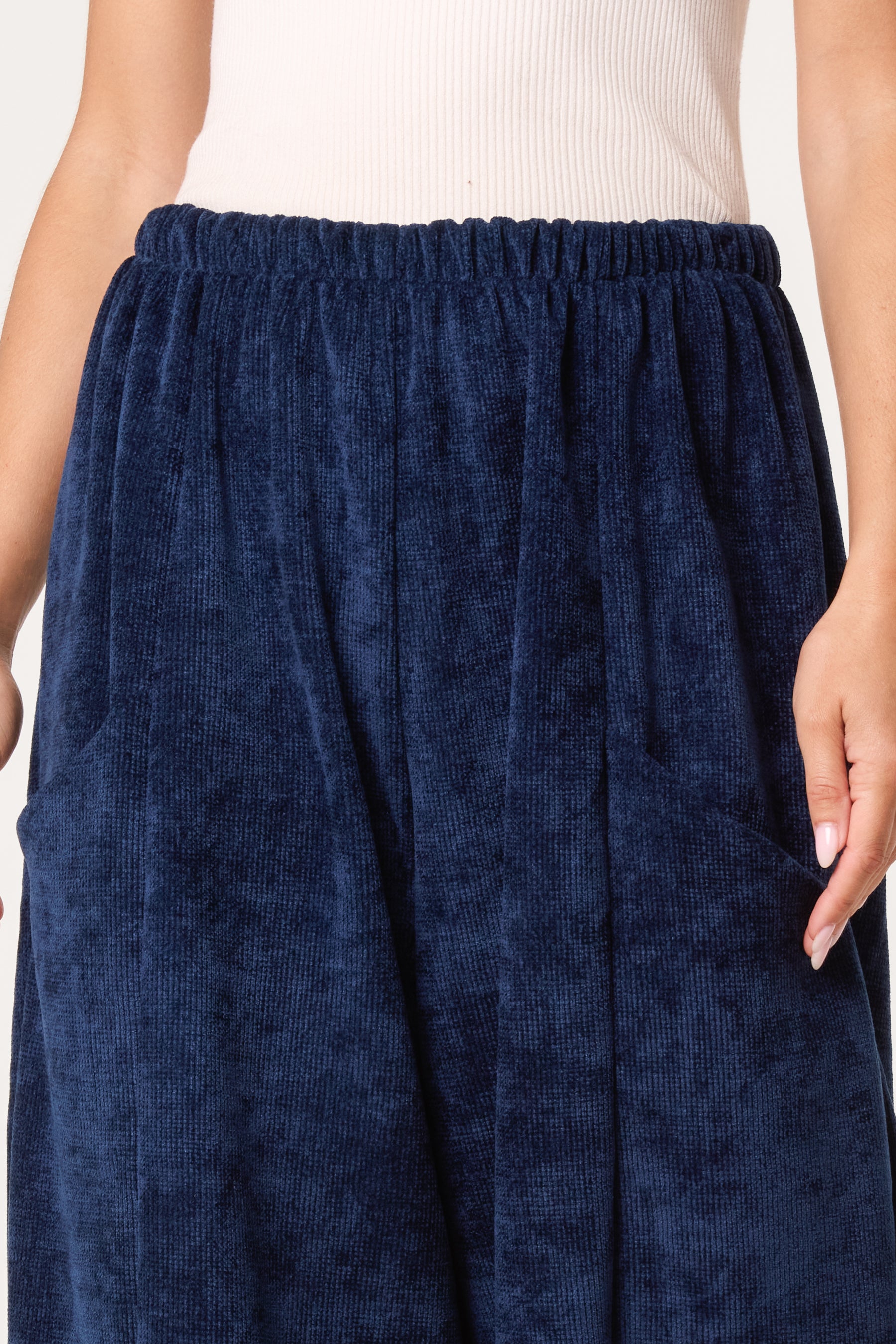 Barrel Chenille Feel Trousers