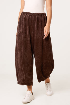 Barrel Chenille Feel Trousers