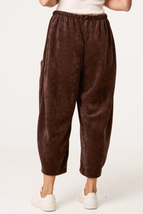 Barrel Chenille Feel Trousers