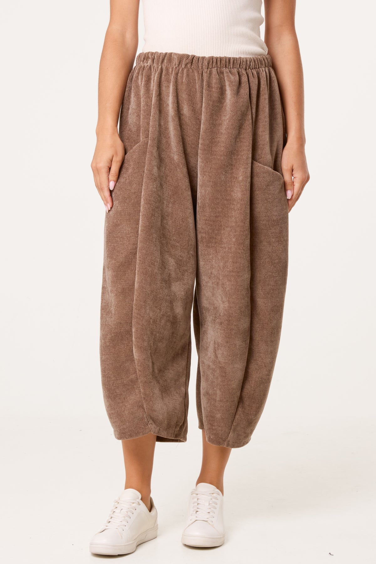 Barrel Chenille Feel Trousers