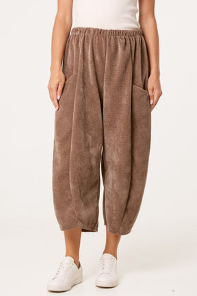 Barrel Chenille Feel Trousers