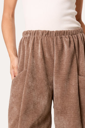 Barrel Chenille Feel Trousers