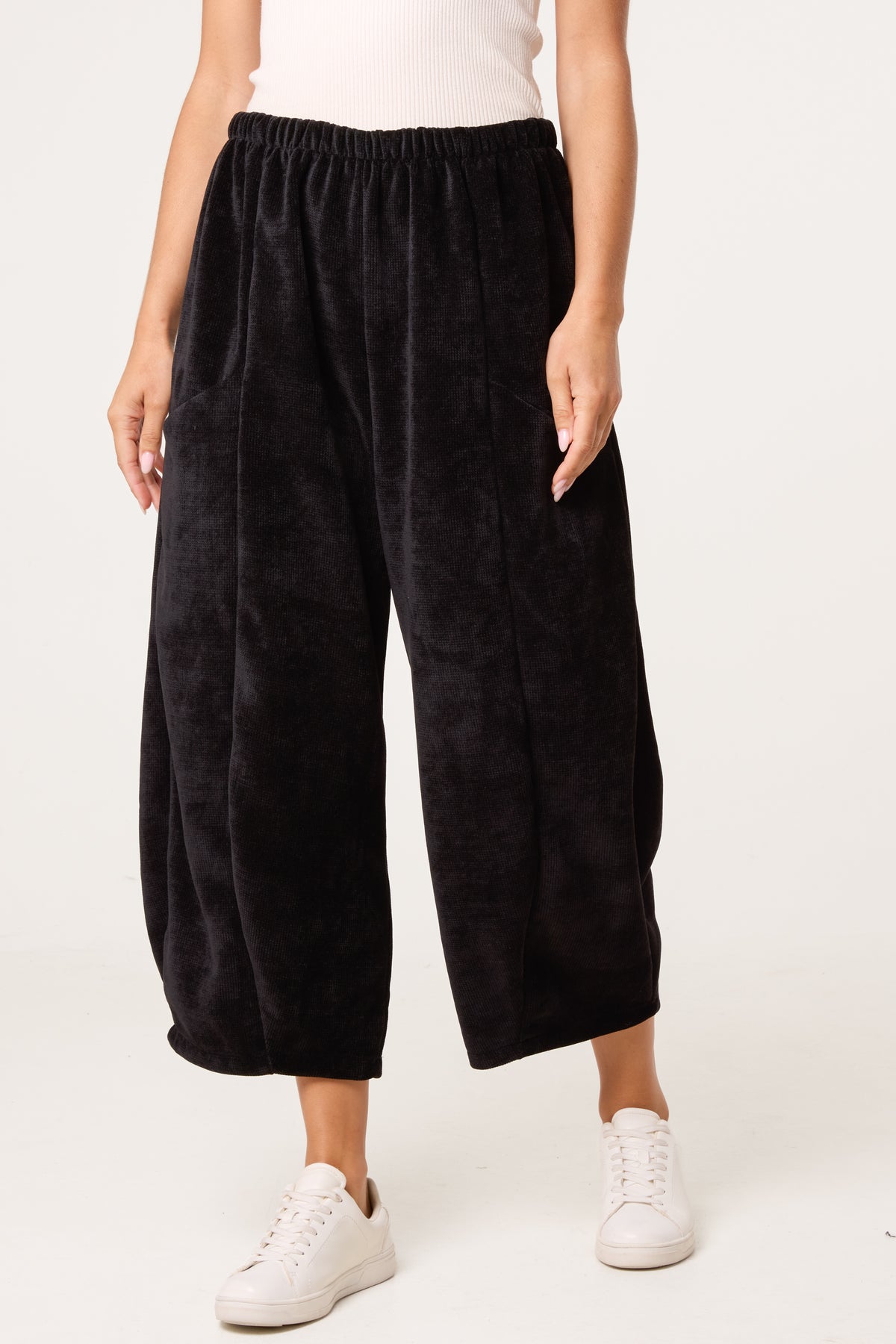 Barrel Chenille Feel Trousers