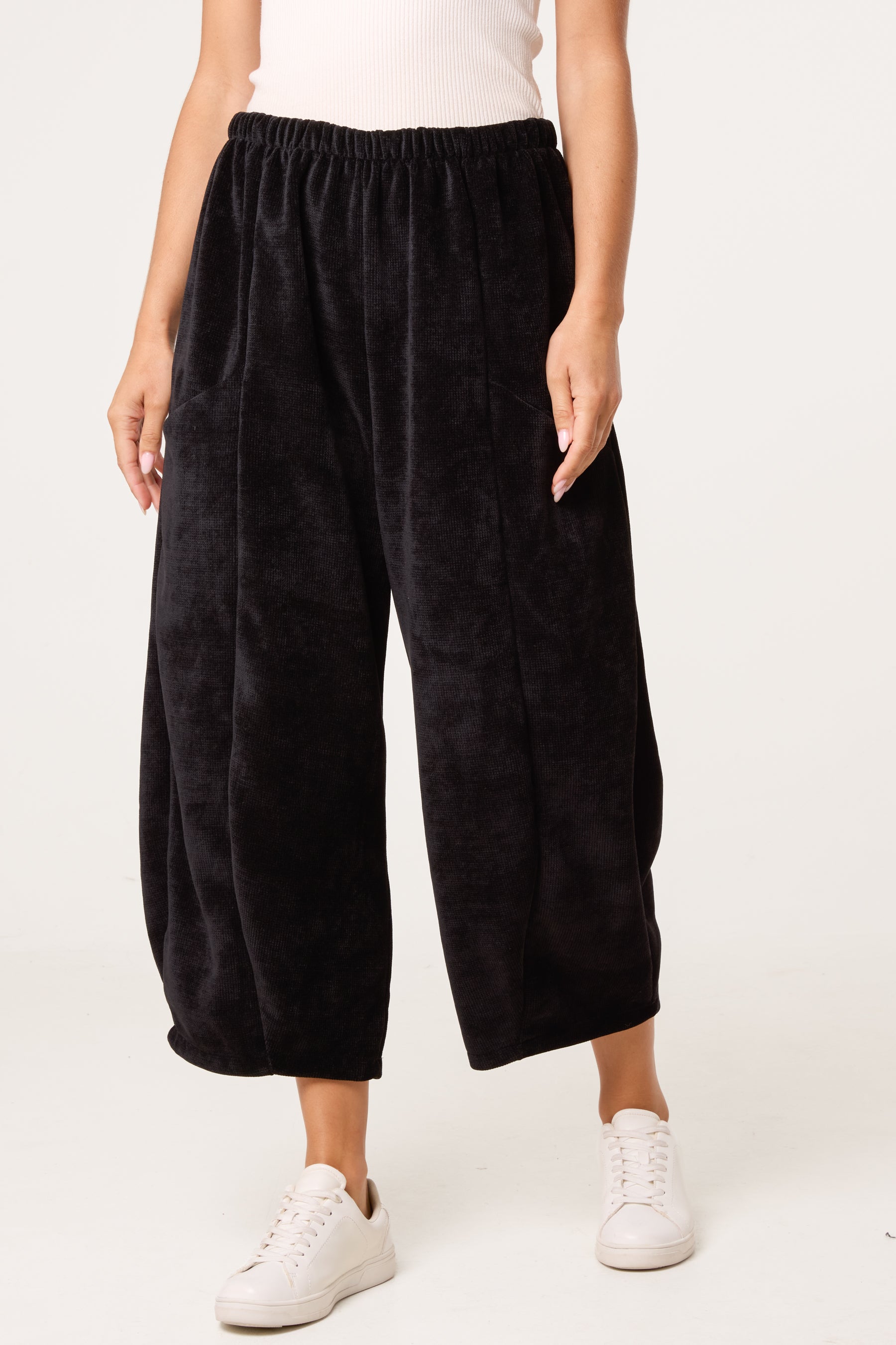 Barrel Chenille Feel Trousers