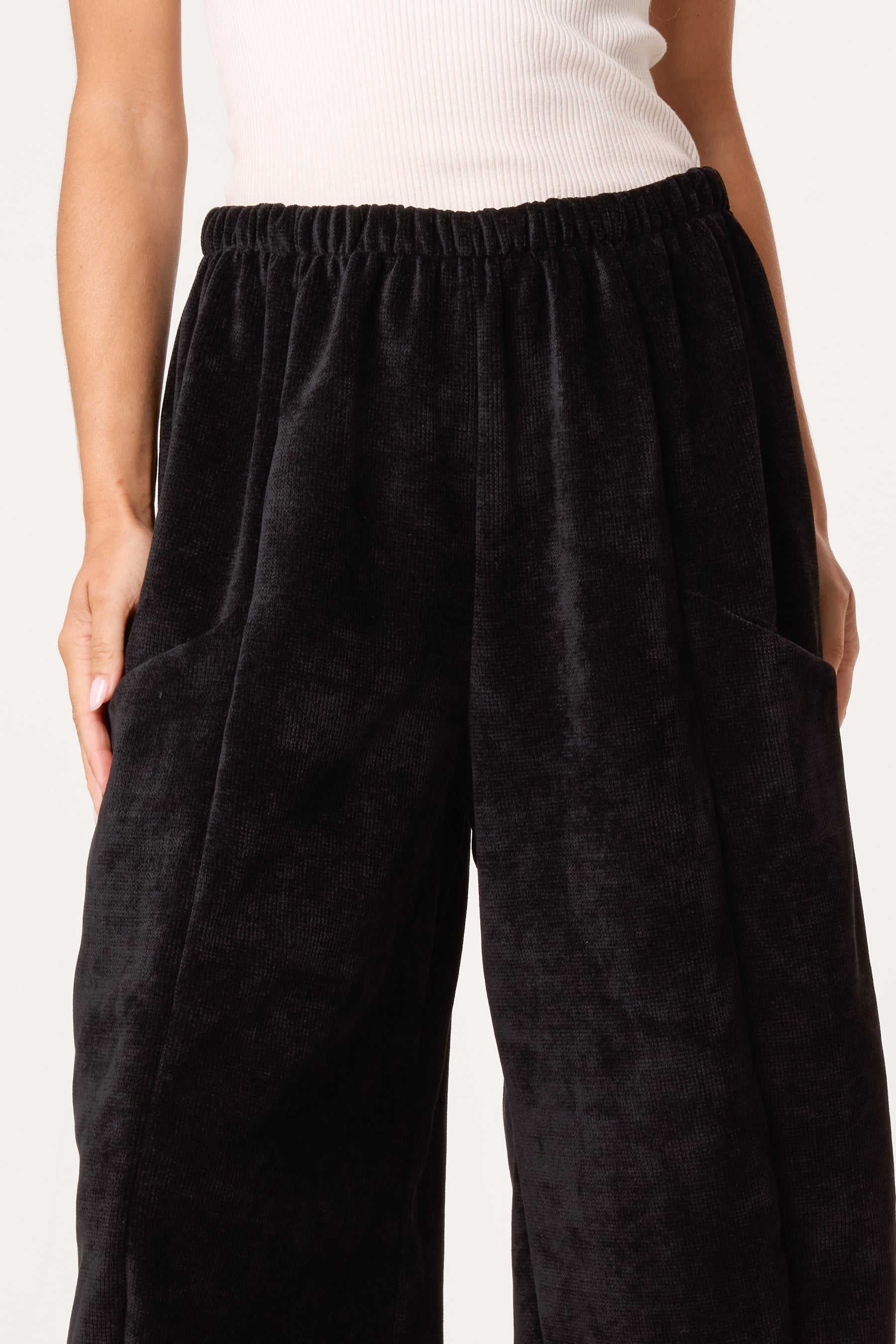 Barrel Chenille Feel Trousers