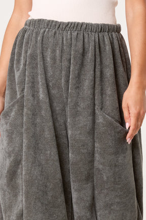 Barrel Chenille Feel Trousers