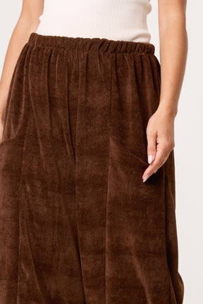 Barrel Chenille Feel Trousers