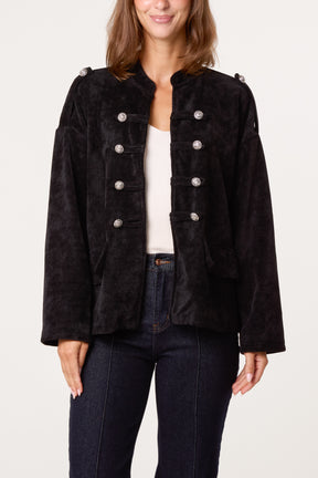Chenille Military Band Tailored Jacket