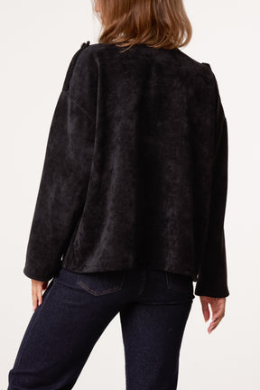 Chenille Military Band Tailored Jacket
