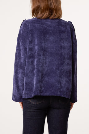 Chenille Military Band Tailored Jacket