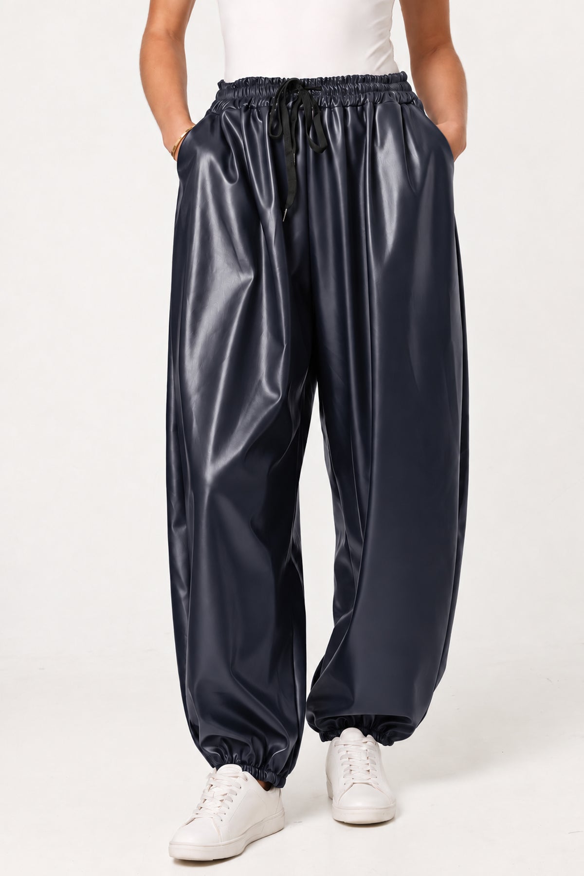 PU Cuffed Trousers