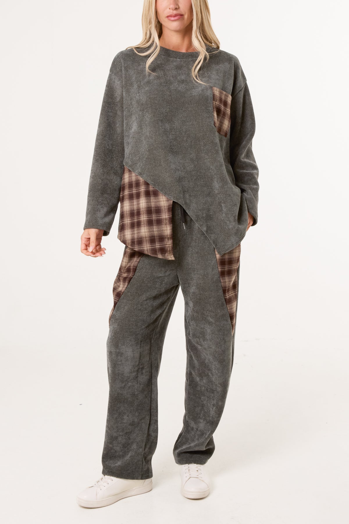 Plaid Jumper & Trousers Co-Ord