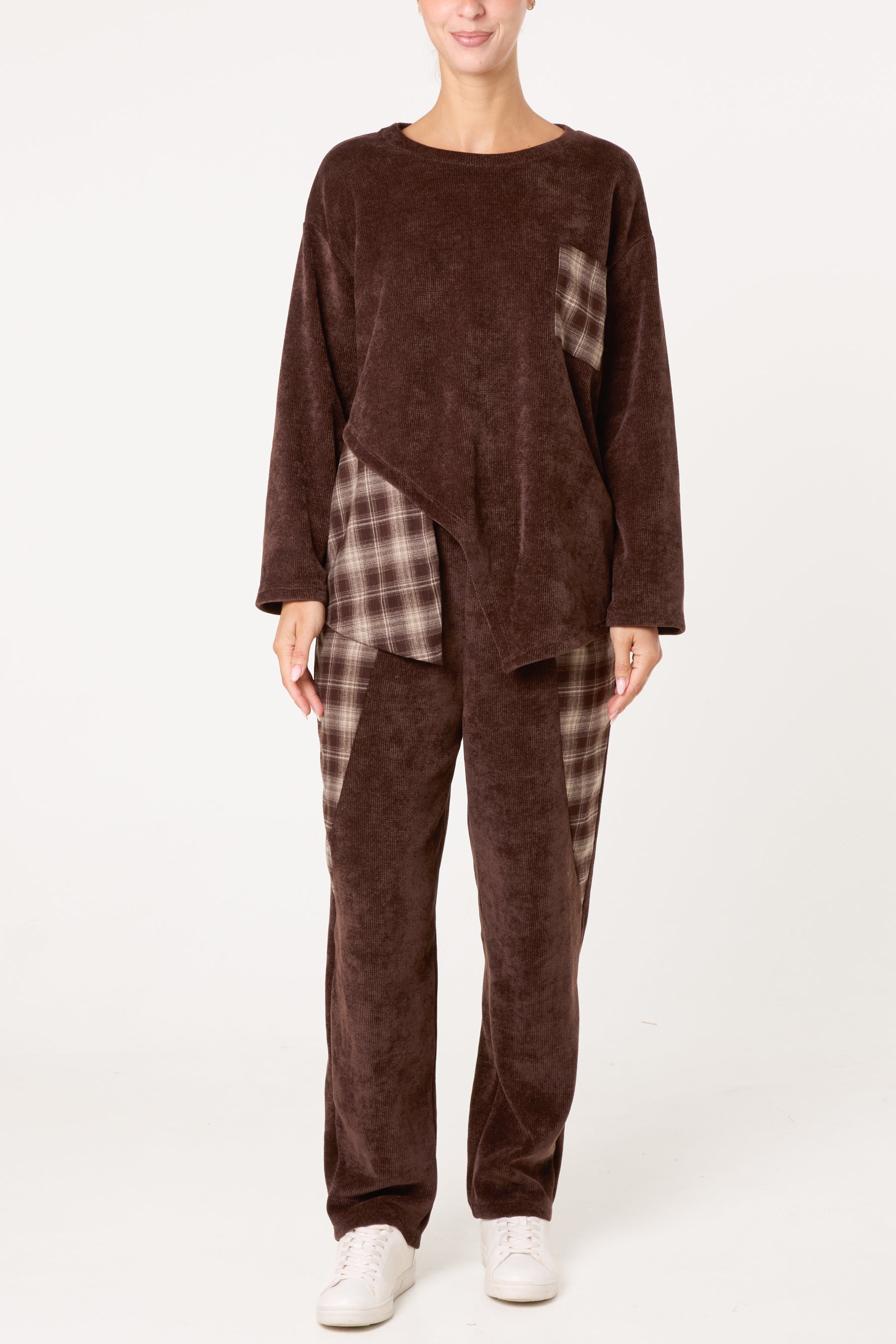 Plaid Jumper & Trousers Co-Ord