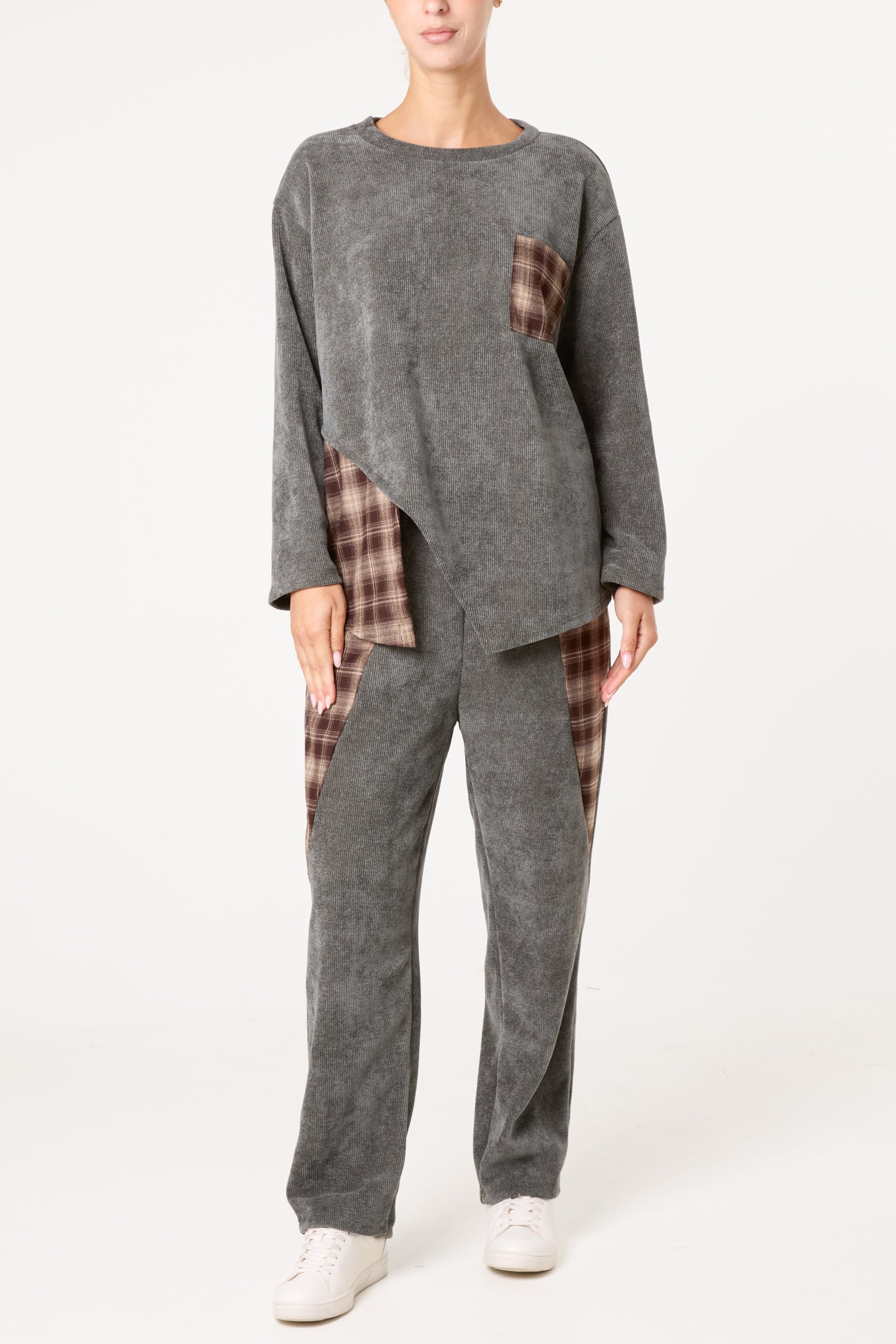 Plaid Jumper & Trousers Co-Ord