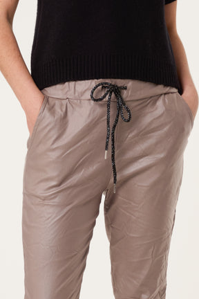 Magic Stretch PU Coated Crushed Trousers