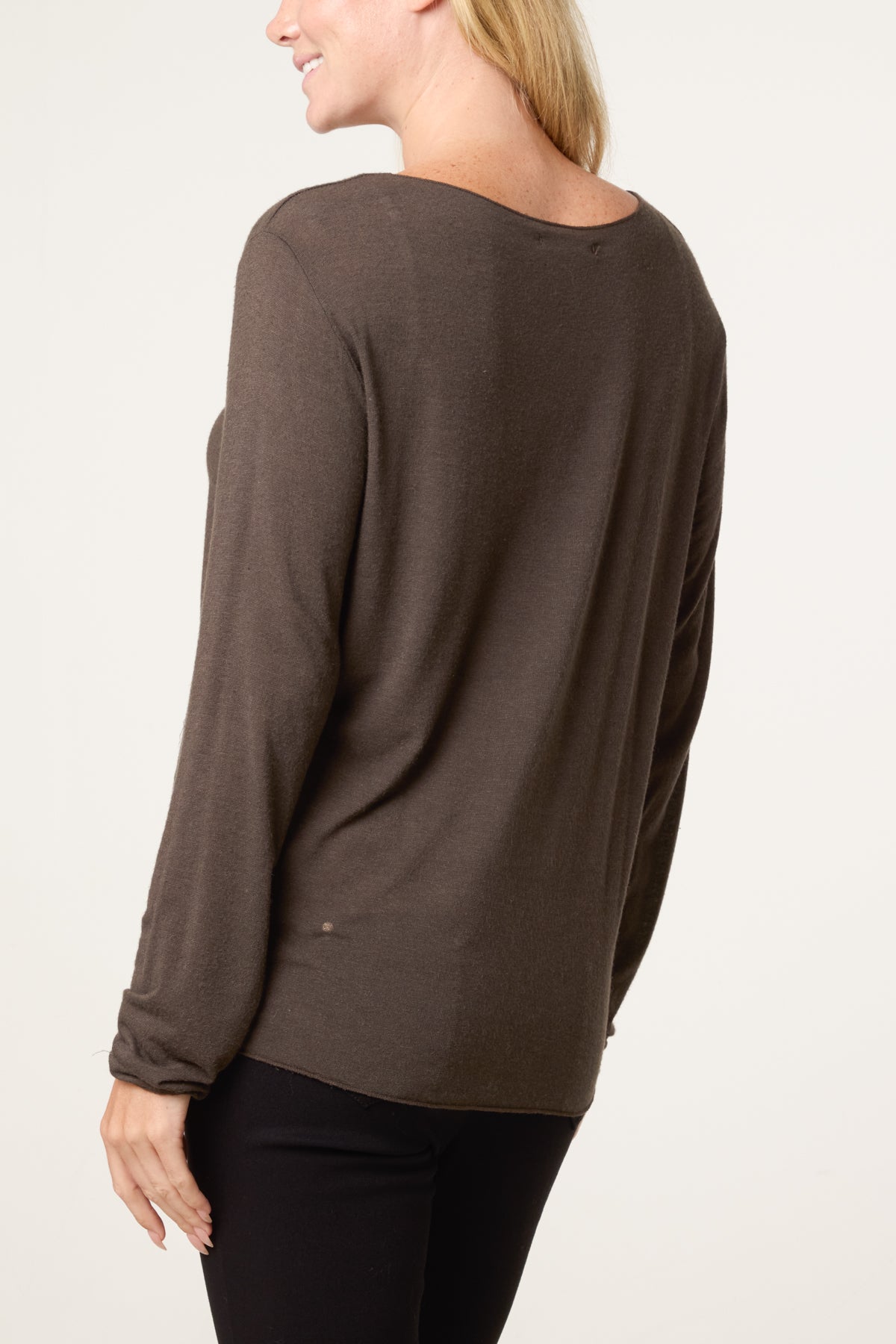 Essential Cashmere Blend Mesh Top