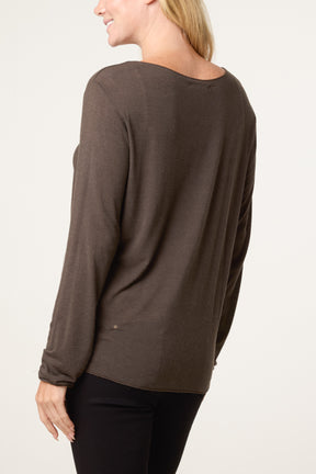 Essential Cashmere Blend Mesh Top