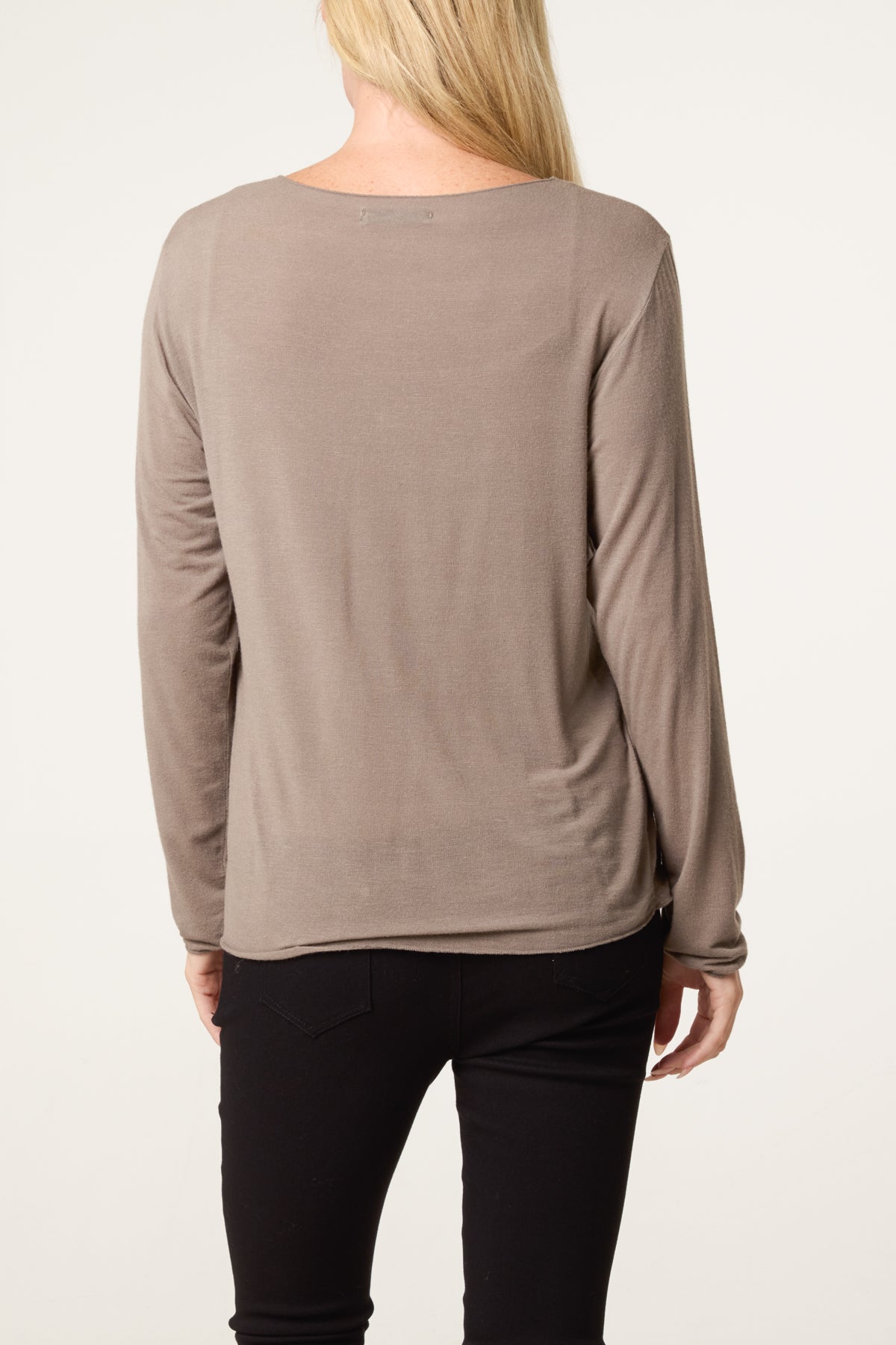 Essential Cashmere Blend Mesh Top