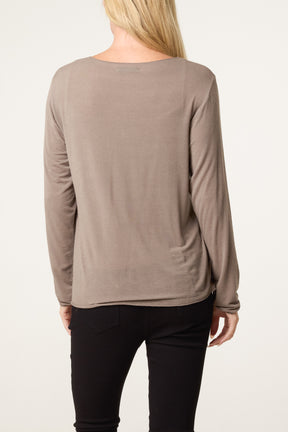 Essential Cashmere Blend Mesh Top
