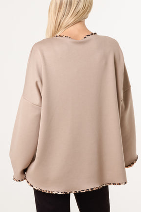 Animal Cuff & Hem Jumper