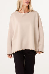 Animal Cuff & Hem Jumper