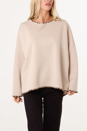 Animal Cuff & Hem Jumper