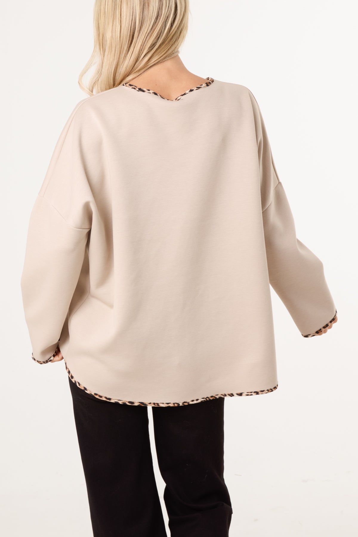Animal Cuff & Hem Jumper