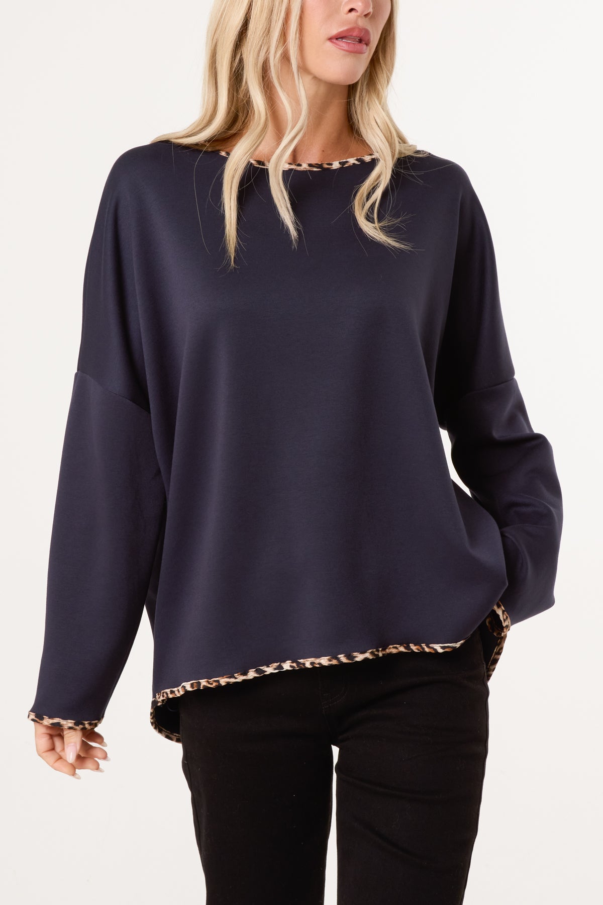 Animal Cuff & Hem Jumper