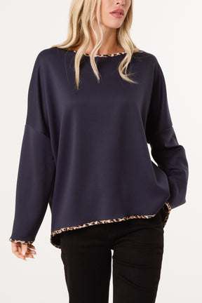 Animal Cuff & Hem Jumper