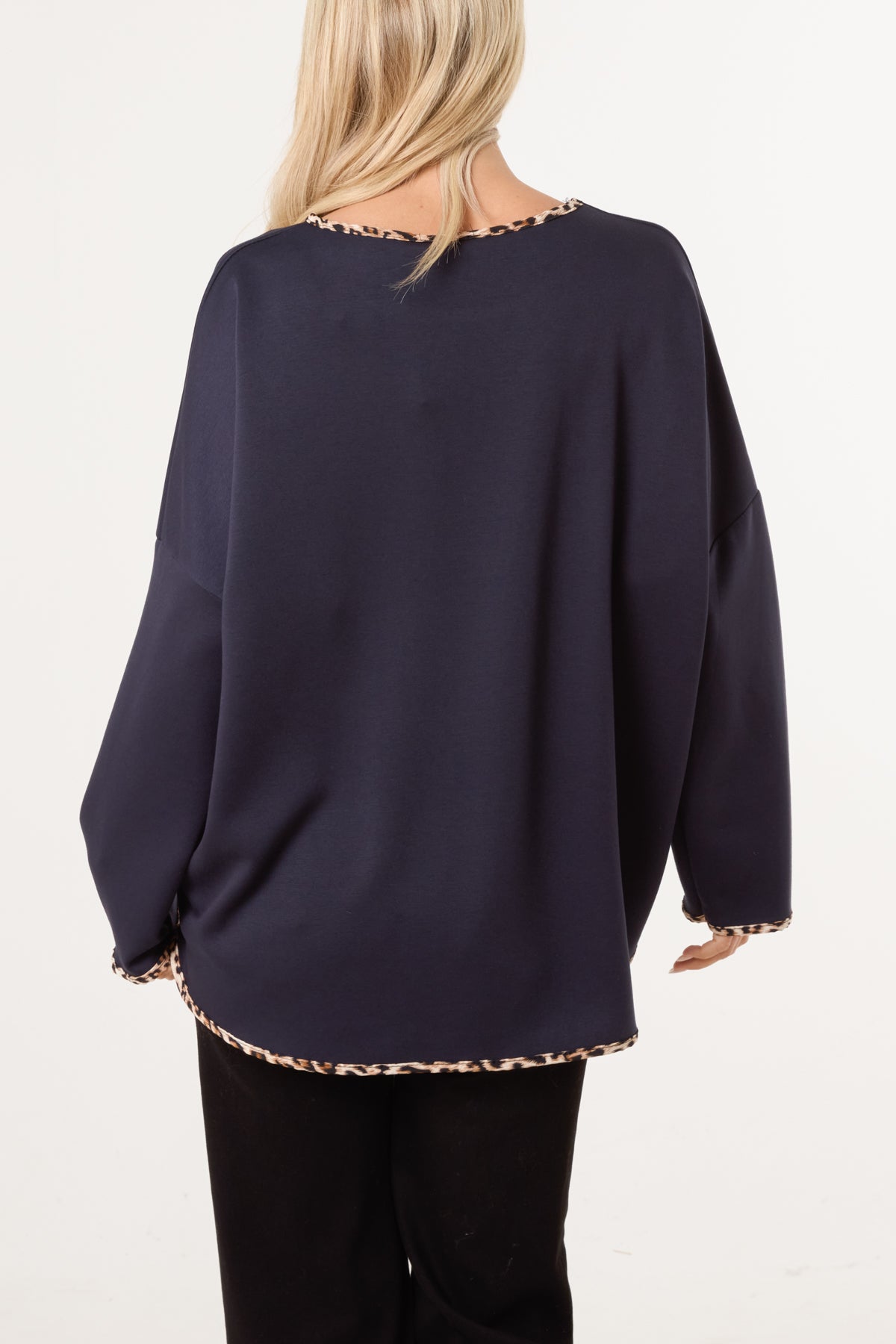 Animal Cuff & Hem Jumper