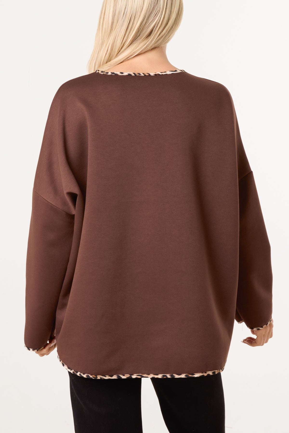 Animal Cuff & Hem Jumper