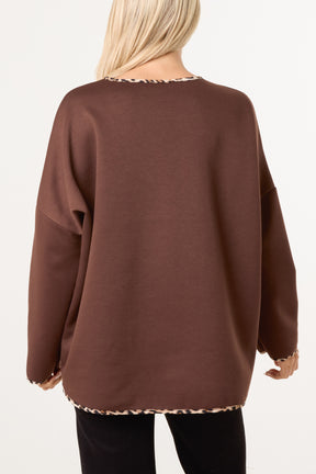 Animal Cuff & Hem Jumper