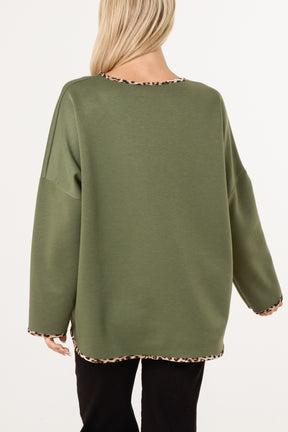 Animal Cuff & Hem Jumper