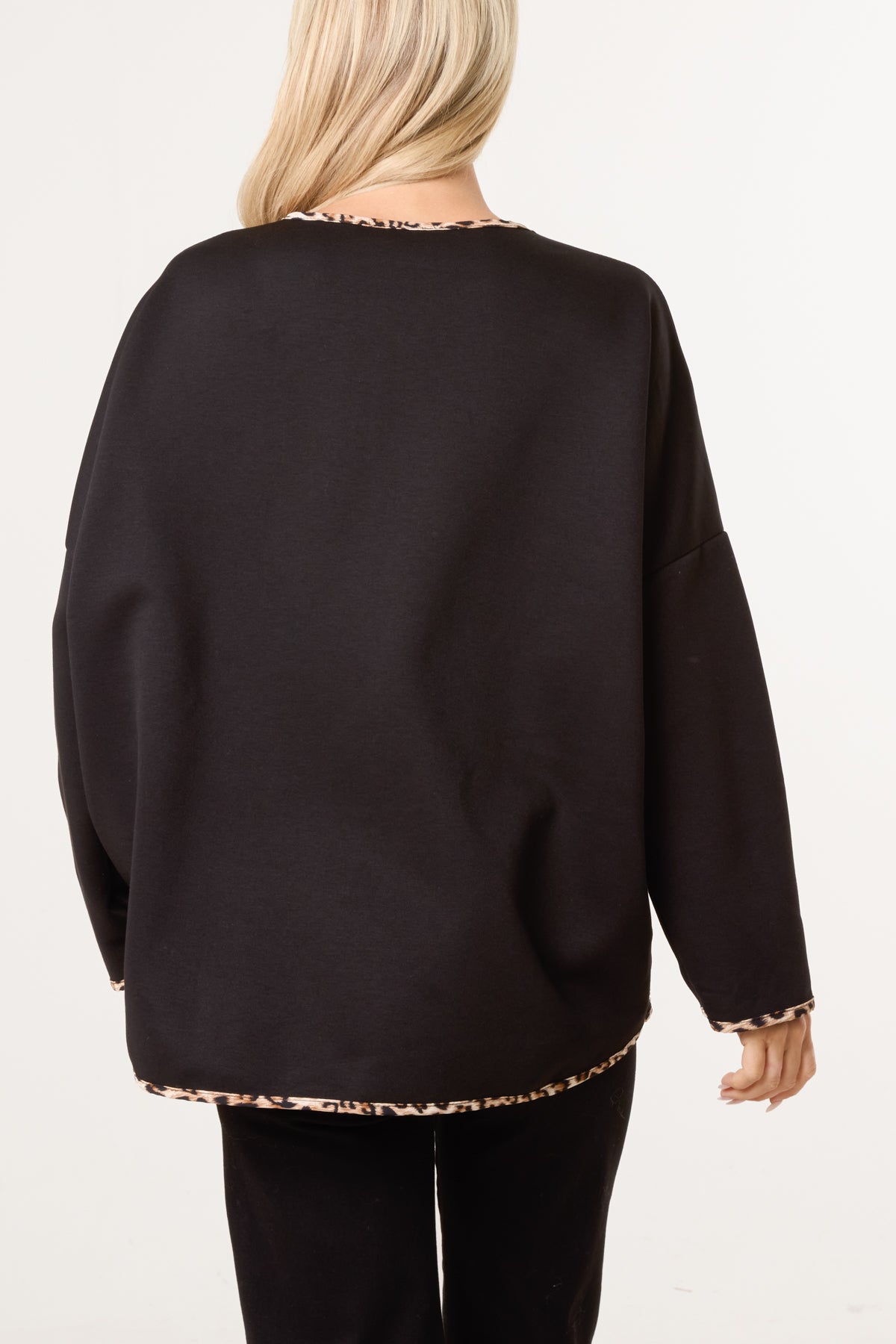 Animal Cuff & Hem Jumper