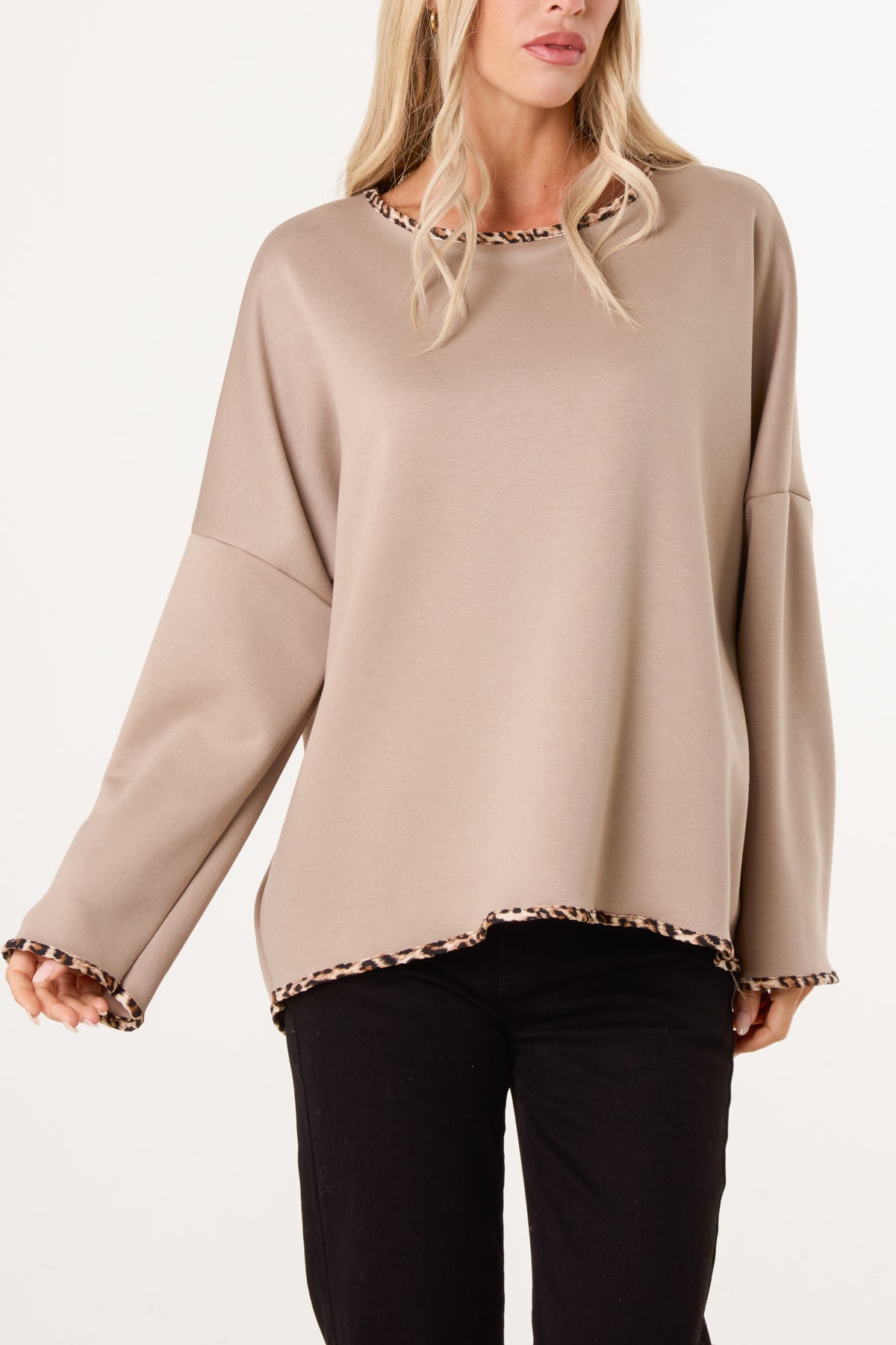 Animal Cuff & Hem Jumper