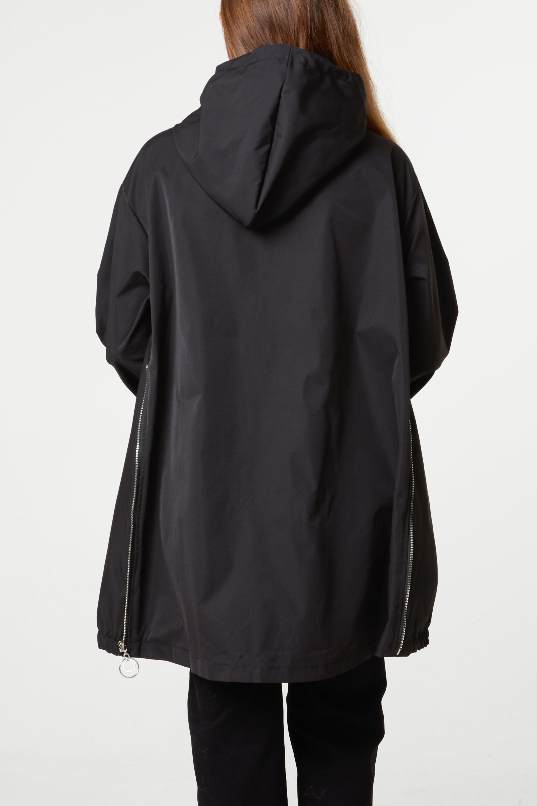 Zip Detail Hooded Light Jacket