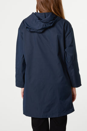 Zip Detail Hooded Light Jacket
