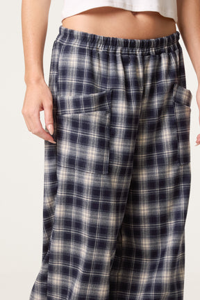 Plaid Loose Fit Trousers