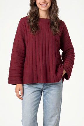 Structured Rib Knit Jumper