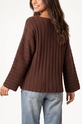 Structured Rib Knit Jumper