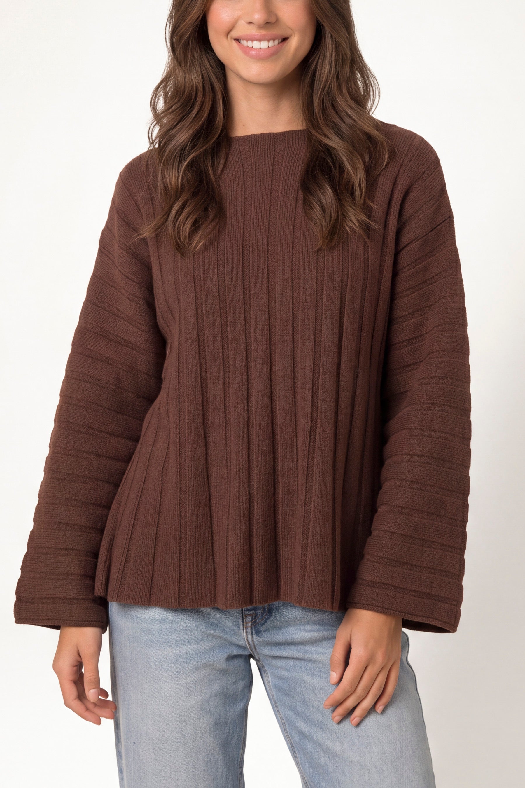 Structured Rib Knit Jumper