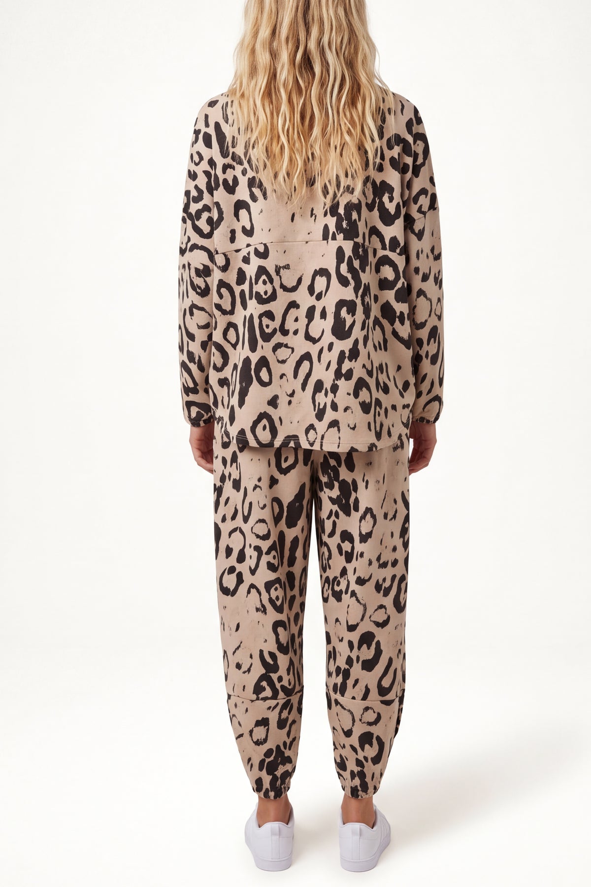 Leopard Print Jumper & Cuff Trouser Set