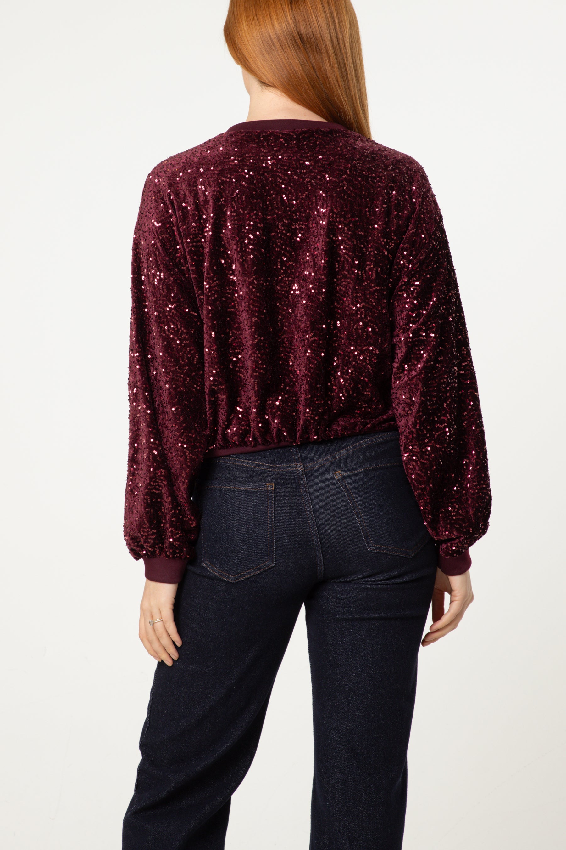 Sequin Round Neck Jumper