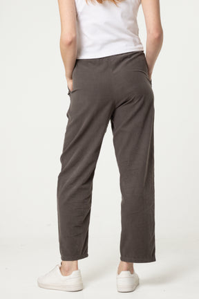 Corduroy Belted Button Pocket Trousers